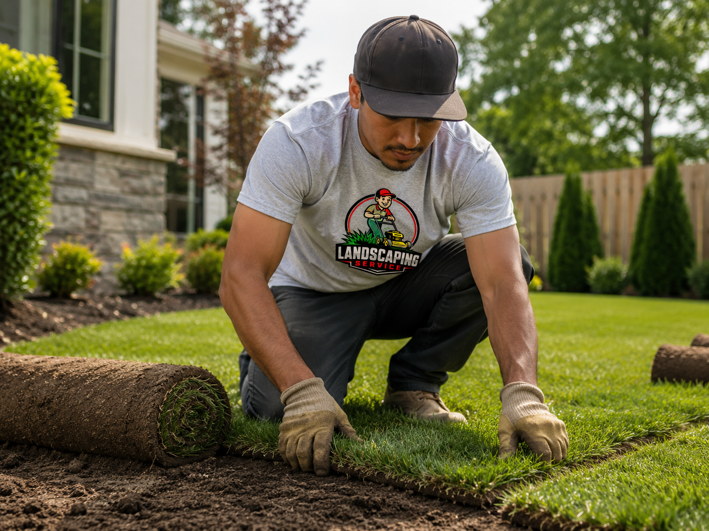 Sod installation and lawn improvement